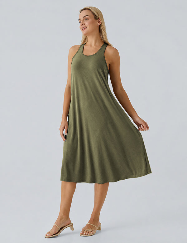Loose Camisole Dress with Built-in Bra