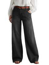 Vintage Stretch High Waist Boyfriend Baggy Wide Leg Denim Pants