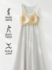 Built-in bra cooling-feel dress