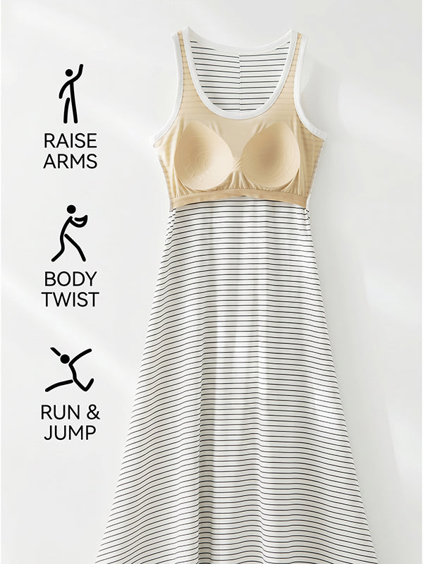 Built-in bra cooling-feel dress