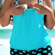 Tankini Swimsuit Set with Adjustable Sides