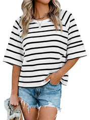 Women's Casual Crewneck Half Sleeve T-Shirts