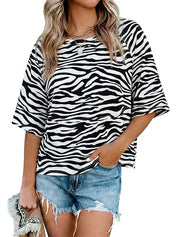Women's Casual Crewneck Half Sleeve T-Shirts