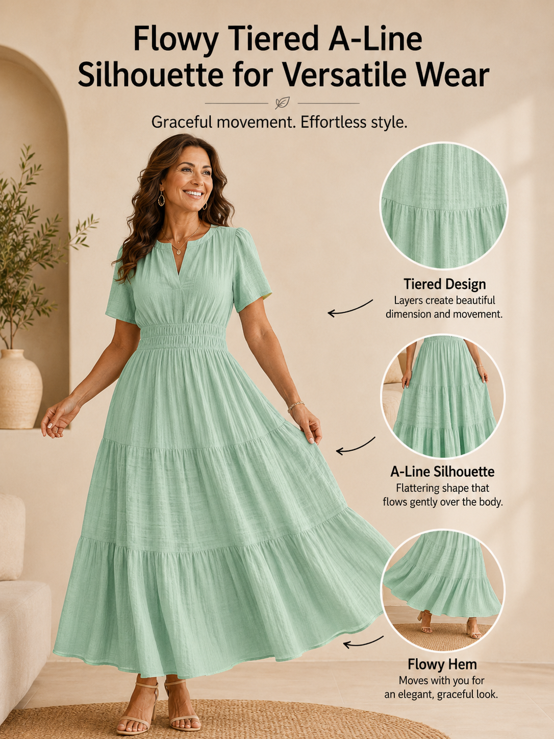 Versatile Flowy Tiered Silhouette