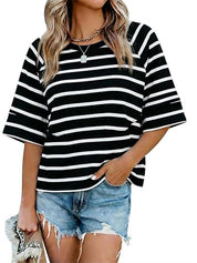 Women's Casual Crewneck Half Sleeve T-Shirts