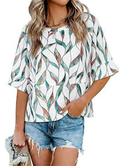 Women's Casual Crewneck Half Sleeve T-Shirts