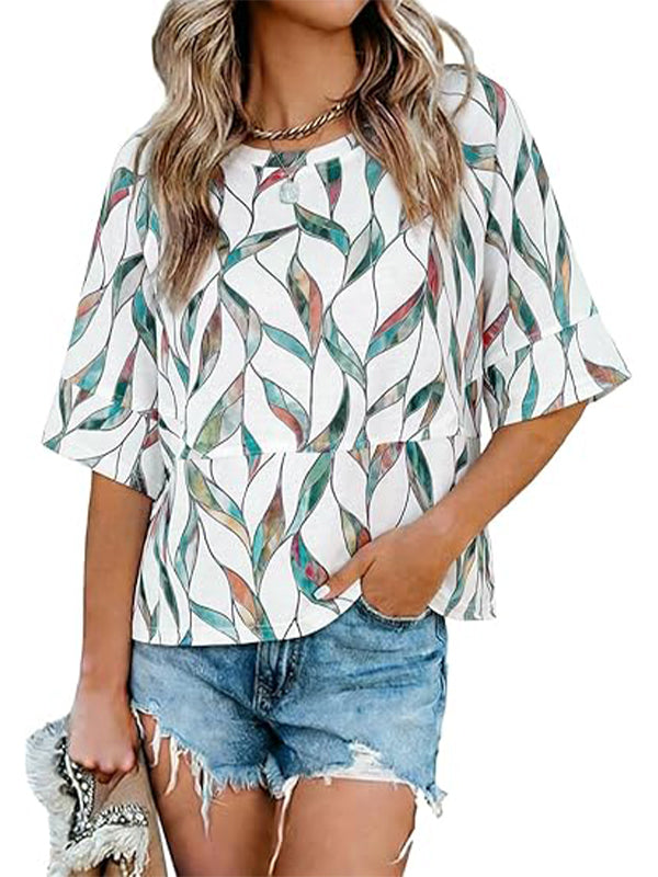 Women's Casual Crewneck Half Sleeve T-Shirts