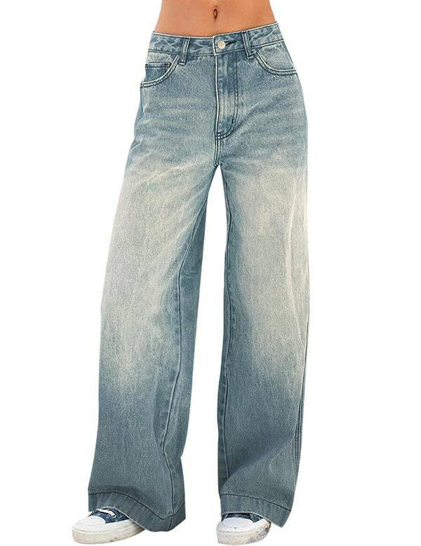 Comfort-Flex Wide Leg Jeans