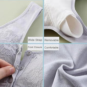 Front Closure Breathable Cotton Lifting Bra