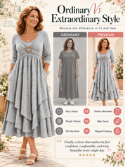 Waist-Cinching Dress With Heart Decoration