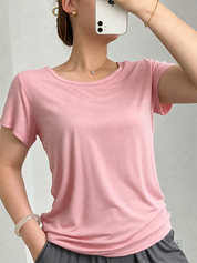 Modal Built-In Pads Short Sleeve