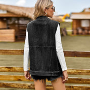 Vintage Y2K Baggy Pocket Sleeveless Denim Vest