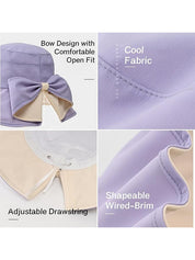 Women's Bow-Tie Wide-Brimmed Sun Hat