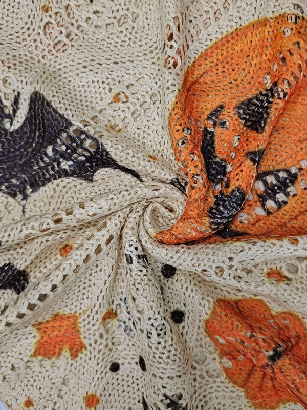 Halloween Loose Fit Batwing Knit Sweater