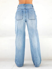 Comfort-Flex Wide Leg Jeans