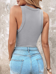 Bra-Style Round Neckline Tank Top