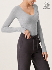 Essential V-neck Slimming Bra Top