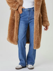 Comfort-Flex Wide Leg Denim Jeans