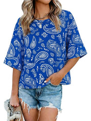 Women's Casual Crewneck Half Sleeve T-Shirts