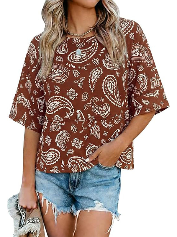 Women's Casual Crewneck Half Sleeve T-Shirts