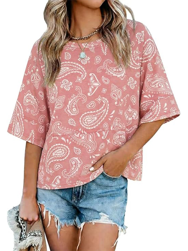 Women's Casual Crewneck Half Sleeve T-Shirts
