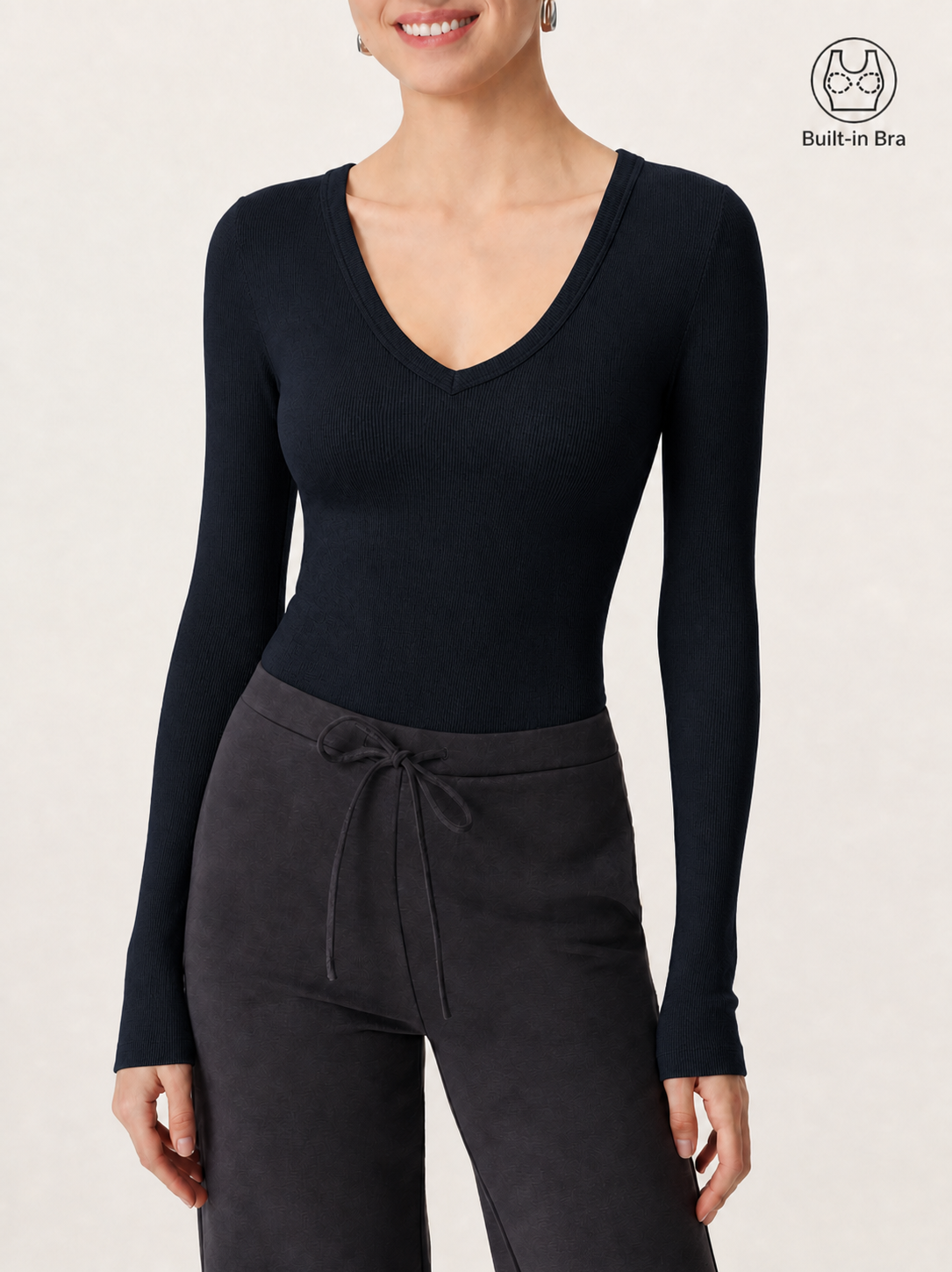 Essential V-neck Slimming Bra Top
