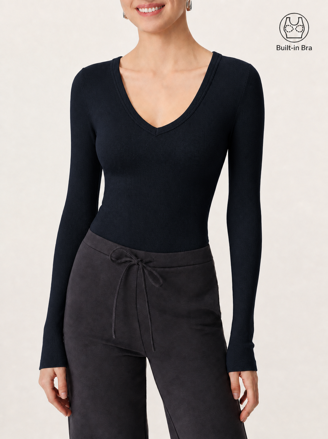 Essential V-neck Slimming Bra Top