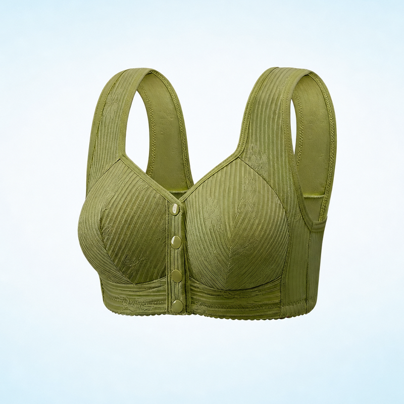 Front Closure Breathable Cotton Lifting Bra