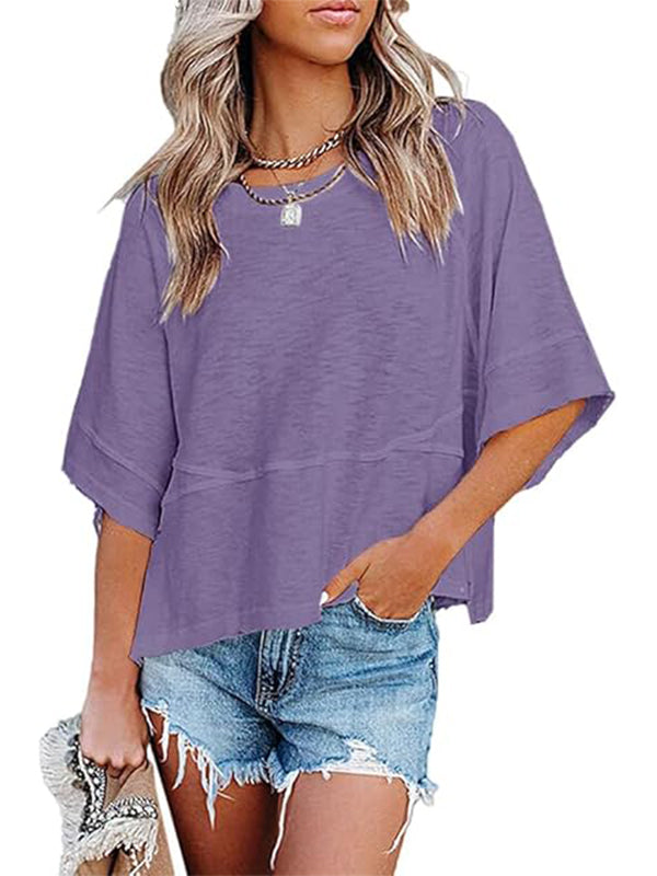 Women's Casual Crewneck Half Sleeve T-Shirts