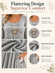 Waist-Cinching Dress With Heart Decoration
