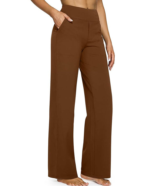 Loose High-Waist Stretch Casual Pants