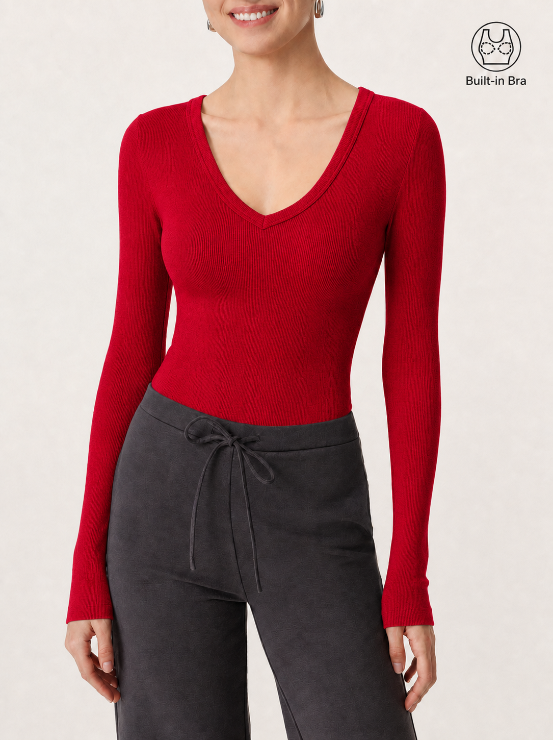 Essential V-neck Slimming Bra Top