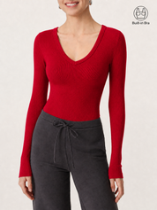 Essential V-neck Slimming Bra Top