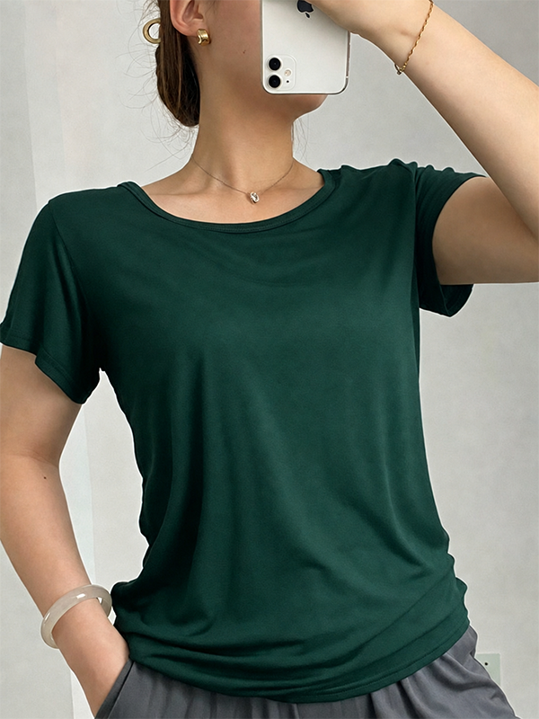 Modal Built-In Pads Short Sleeve