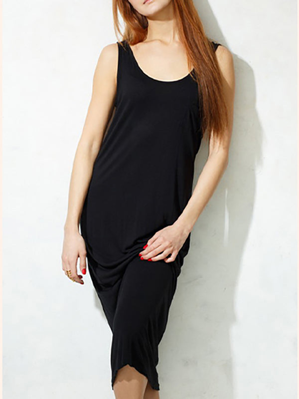 Modal Sleeveless Dress with Built-in Bra