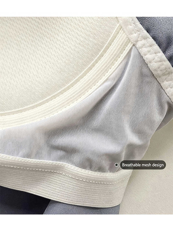Built-In Bra Satin V Neck Tank Top