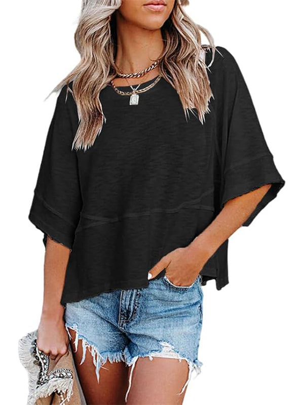 Women's Casual Crewneck Half Sleeve T-Shirts