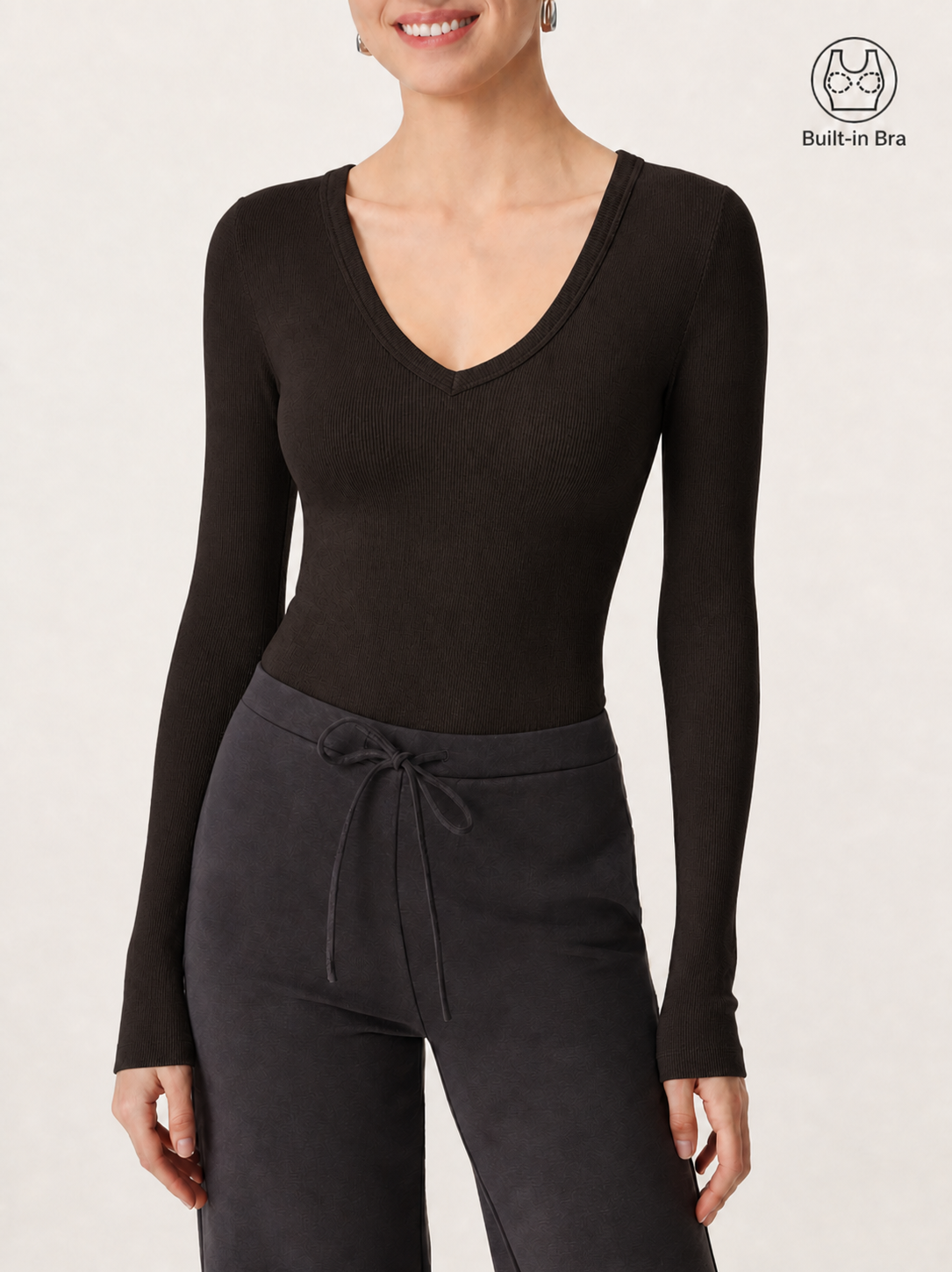 Essential V-neck Slimming Bra Top