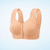 Front Closure Breathable Cotton Lifting Bra