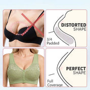 Front Closure Breathable Cotton Lifting Bra