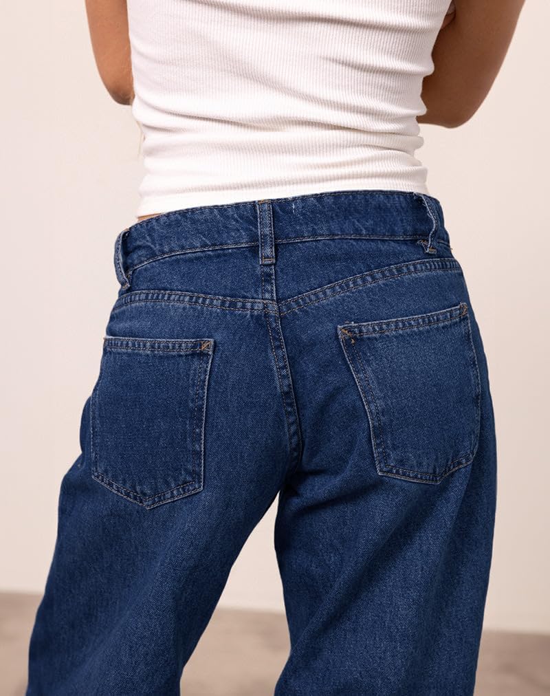 EMMIOL Low Rise Baggy Jeans for Women, Straight Leg Vintage Y2K Denim Pants | Low Waist, Wide Leg Jeans, Boyfriend Jeans for Women, Loose Fit Streetwear, 2026 Fashion Trendy Outfits