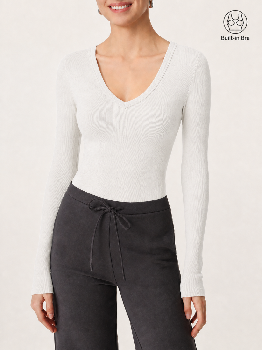 Essential V-neck Slimming Bra Top