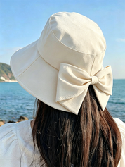 Women's Bow-Tie Wide-Brimmed Sun Hat