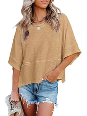 Women's Casual Crewneck Half Sleeve T-Shirts