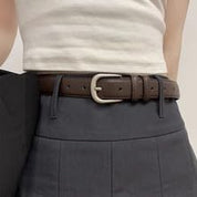 Y2K Star Oval Buckle Belt