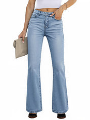 High Waisted Stretch Bootcut Flare Jeans