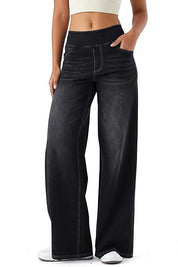 High Waisted Stretchy Denim Pants