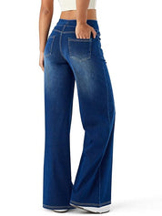 High Waisted Stretchy Denim Pants