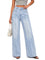 EMMIOL Straight Leg Jeans for Women High Waisted Petite Wide Leg Jeans | Baggy Jeans, Front Seamed, Petite Jeans for Women, Straight Leg, Stretchy Denim Pants with Pockets, High Rise
