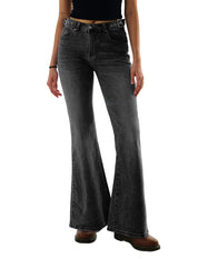 High Waisted Basic Stretch Bootcut Flare Denim Pants